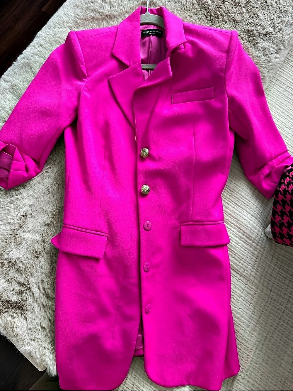 Generation Love Delilah Crepe Blazer Pink